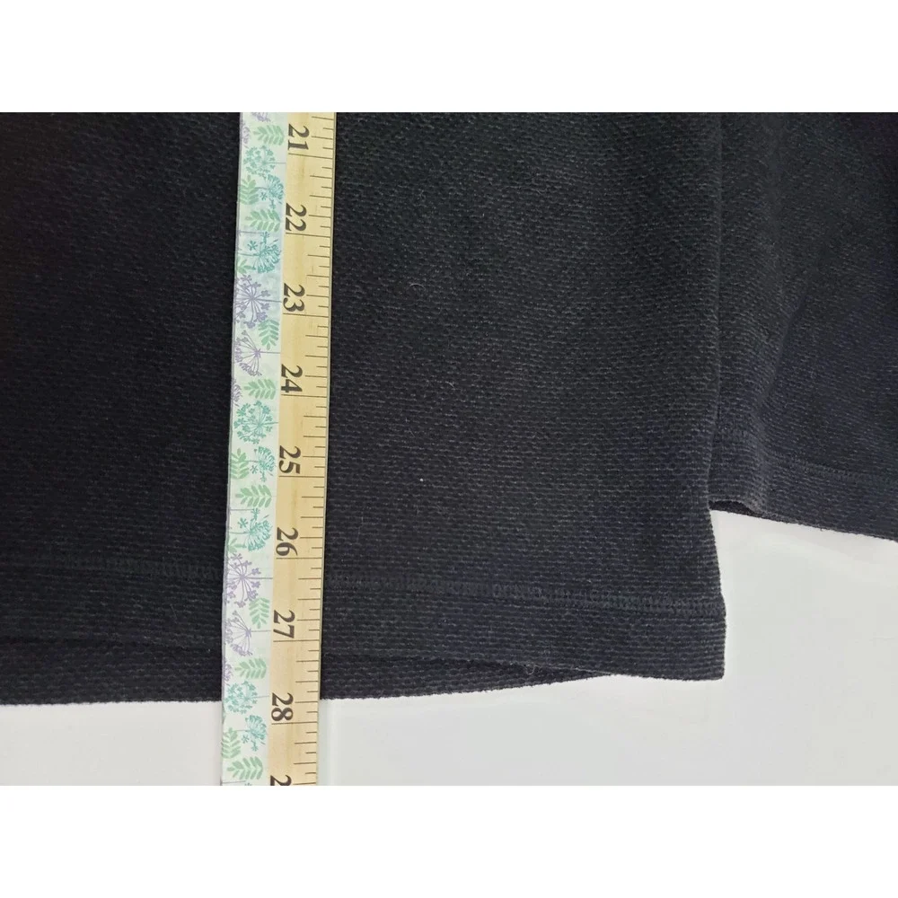 North Face Mens XL Textured Cap Rock 1/4 Zip Fleece Pullover GrayBlack Outdoors